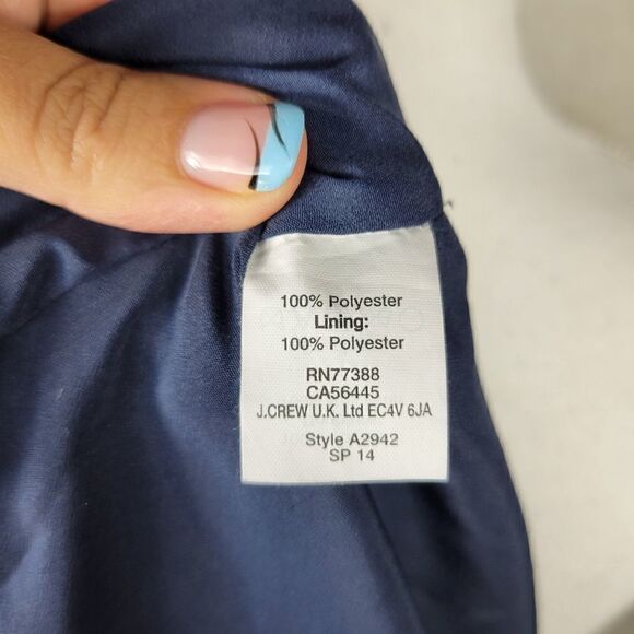 J.Crew Marlow Swiss-Dot Dress. Royal Blue 8P#026 - Picture 14 of 16